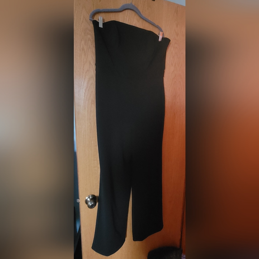 NWT White House Black Market WHBM black jumpsuit. Size 12